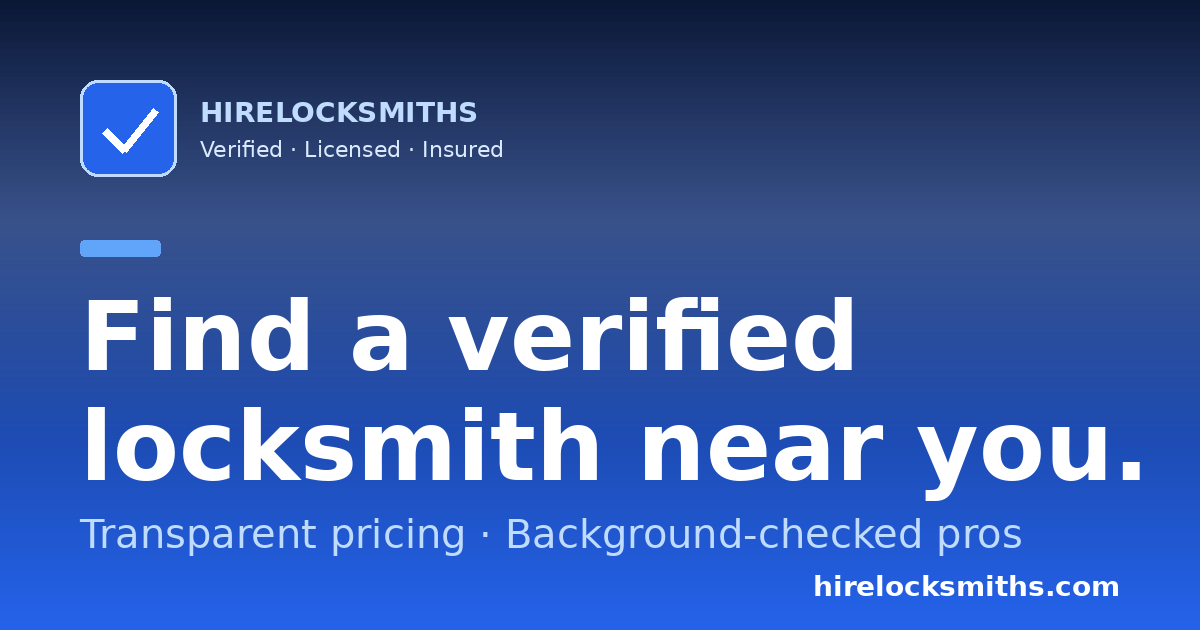 HireLocksmiths — Locksmith Finder screenshot 1